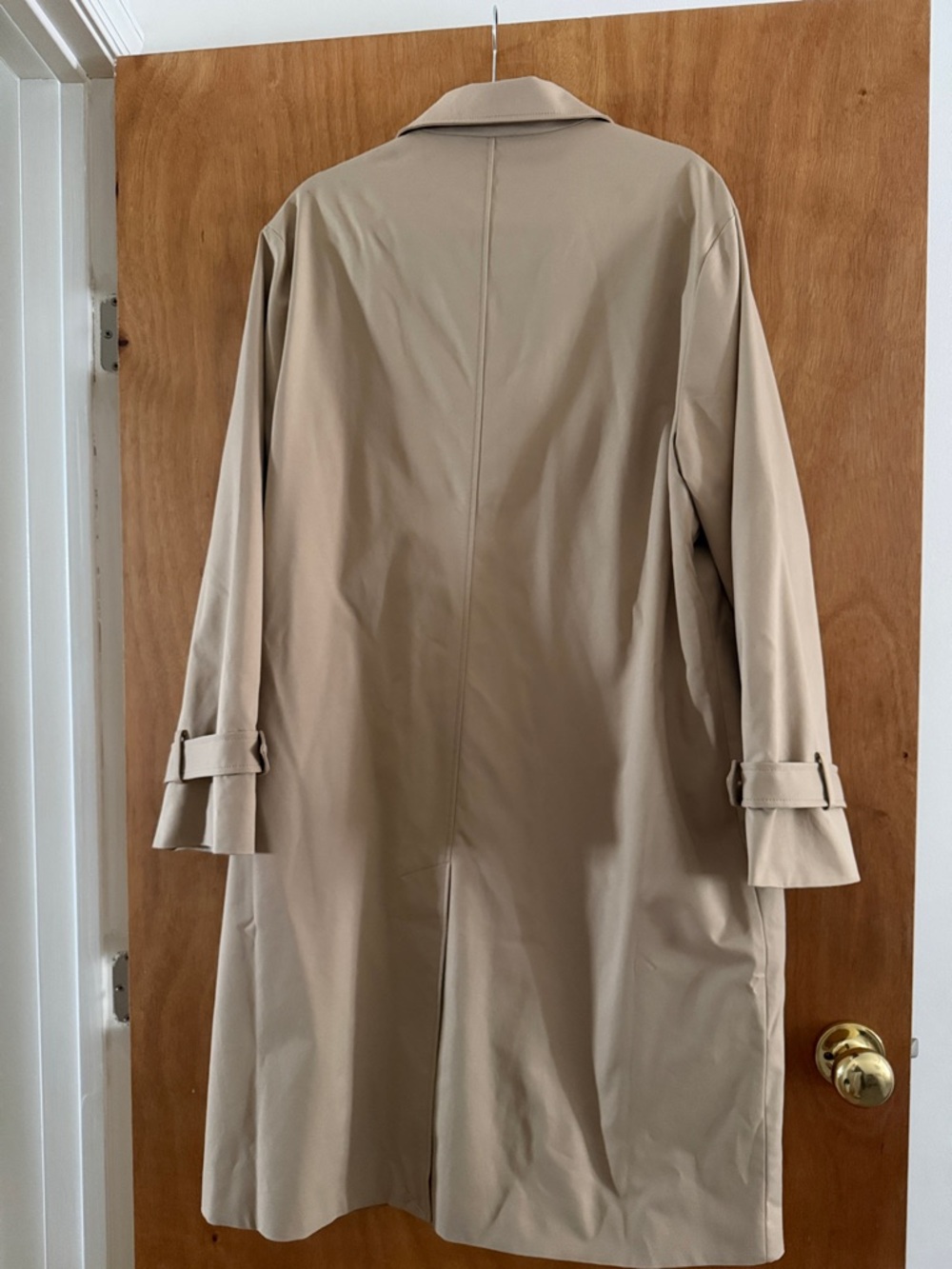 Reformation Beige Single-Breasted Trench Coat - Picture 3 of 3